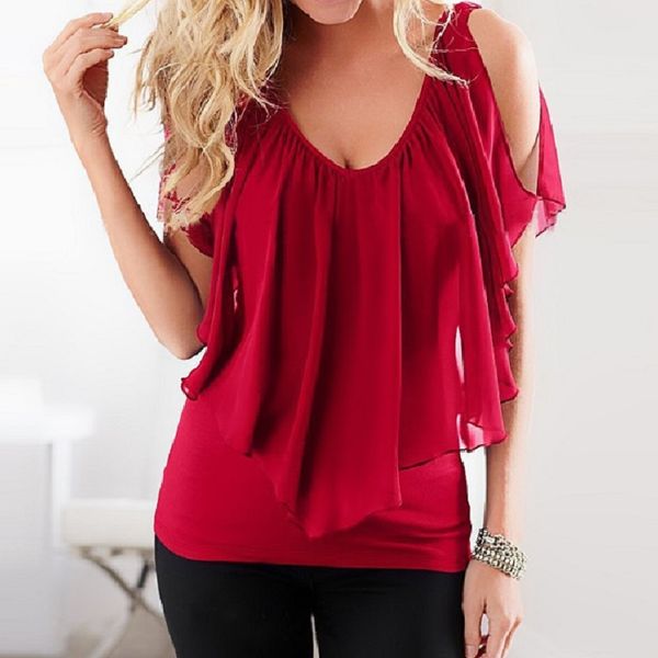 new womens fashion 2019 women summer chiffon tees plus size ruffle batwing short sleeve casual shirt black white red blue
new womens fashion 2019 women summer chiffon tees plus size ruffle batwing short sleeve casual shirt black white red blue