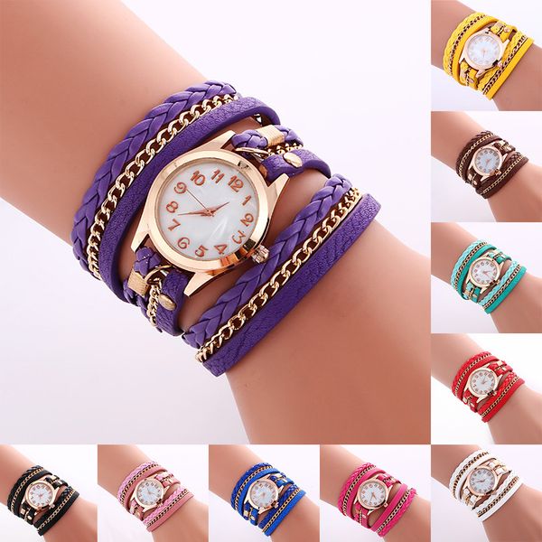 otoky women bracelet watch vintage braided weave wrap quartz pu leather wrist watches lady watch clock 19august05, Slivery;brown
otoky women bracelet watch vintage braided weave wrap quartz pu leather wrist watches lady watch clock 19august05, Slivery;brown