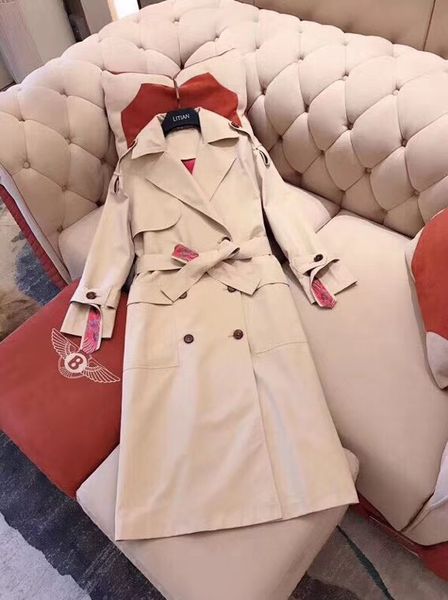 women's trench coats long classic windbreaker waterproof british new high-end english style autumn winter gabadian solid color casual s, Tan;black
women's trench coats long classic windbreaker waterproof british new high-end english style autumn winter gabadian solid color casual s, Tan;black