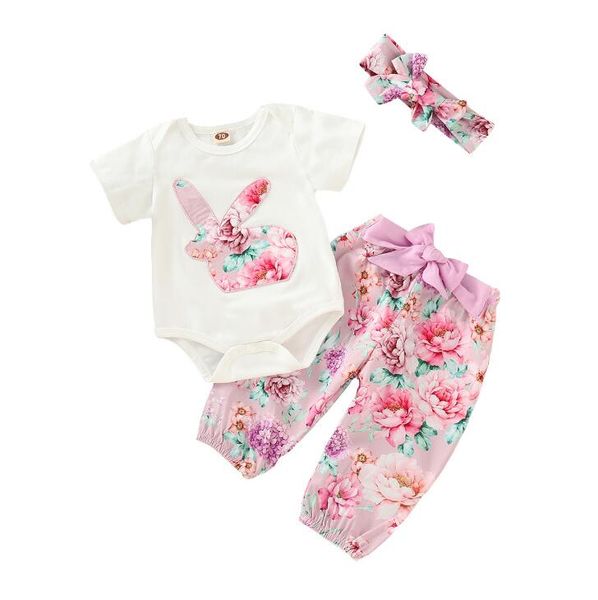3pcs/set baby girls'decals flower print suit summer children's easter days suit for kids ing, White
3pcs/set baby girls'decals flower print suit summer children's easter days suit for kids ing, White