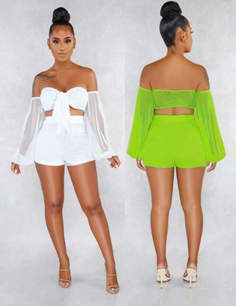 perspective women two piece outfits strapless solid crop two piece sets long sleeve high waist womens sets, White
perspective women two piece outfits strapless solid crop two piece sets long sleeve high waist womens sets, White