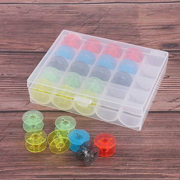 25pcs/set bobbins box set sewing machine spools colorful plastic metal and case storage box sewing equipment tools accessories, Black
25pcs/set bobbins box set sewing machine spools colorful plastic metal and case storage box sewing equipment tools accessories, Black