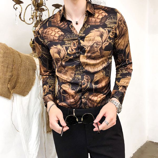 retro shirt men 2018 new long sleeve party club night bar stage clothing male shirt chemise homme kemeja pria camicia uomo, White;black
retro shirt men 2018 new long sleeve party club night bar stage clothing male shirt chemise homme kemeja pria camicia uomo, White;black