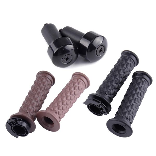 beler 1pair 7/8" motorcycle handlebar grip bar+end plugs caps fit for cafe racer bobber clubman
beler 1pair 7/8" motorcycle handlebar grip bar+end plugs caps fit for cafe racer bobber clubman