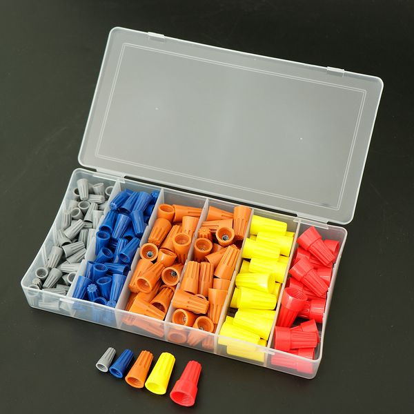 180pcs electrical wire connectors screw terminals,with spring insert twist nuts caps connection assortment set
180pcs electrical wire connectors screw terminals,with spring insert twist nuts caps connection assortment set