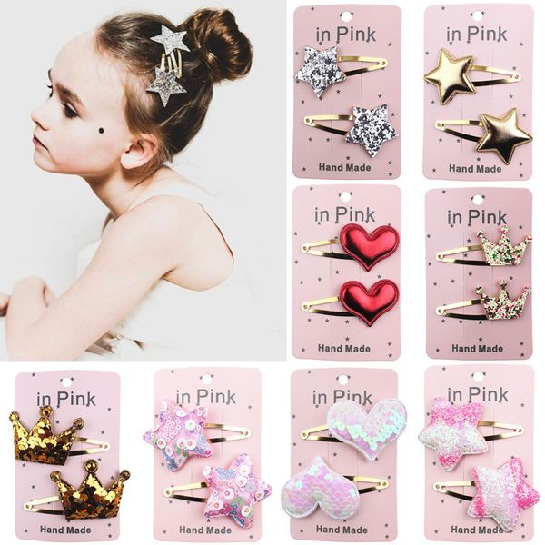 2pc lovely children hair 67color clips bb hair pins heart children barrettes hair accessories head wear, Slivery;white
2pc lovely children hair 67color clips bb hair pins heart children barrettes hair accessories head wear, Slivery;white