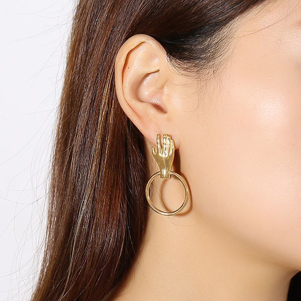 silver gold colors fashion simple lady's circle tassel hand earrings stainless steel earrings jewelry gift for women lady j283
silver gold colors fashion simple lady's circle tassel hand earrings stainless steel earrings jewelry gift for women lady j283