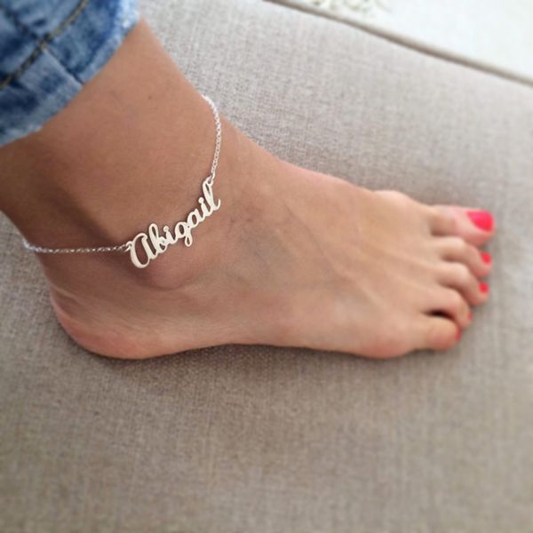 summer custom name anklet personalized jewelry customized stainless steel gold nameplate ankle bracelet cheville for bff gifts, Red;blue
summer custom name anklet personalized jewelry customized stainless steel gold nameplate ankle bracelet cheville for bff gifts, Red;blue