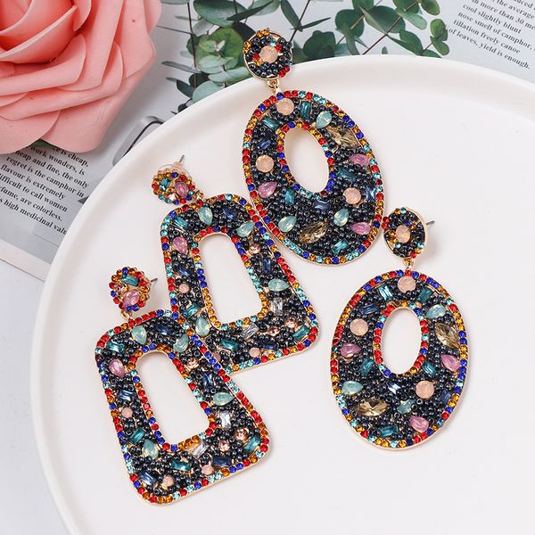 fashionsnoops geometric crystal earrings women new multi-colored pendientes statement hanging drop earring jewelry, Silver
fashionsnoops geometric crystal earrings women new multi-colored pendientes statement hanging drop earring jewelry, Silver