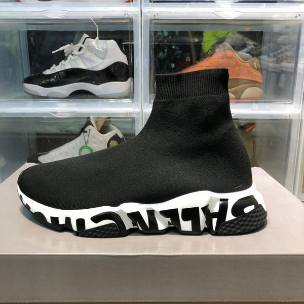 original 1: 1 luxury fashion platform men and women shoes wild vintage alphabet stretch boots casual sports socks shoes 02, Black
original 1: 1 luxury fashion platform men and women shoes wild vintage alphabet stretch boots casual sports socks shoes 02, Black