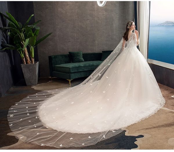 light master wedding dress 2020 new luxury long-tailing french starry bride super fairy wedding dress, White
light master wedding dress 2020 new luxury long-tailing french starry bride super fairy wedding dress, White