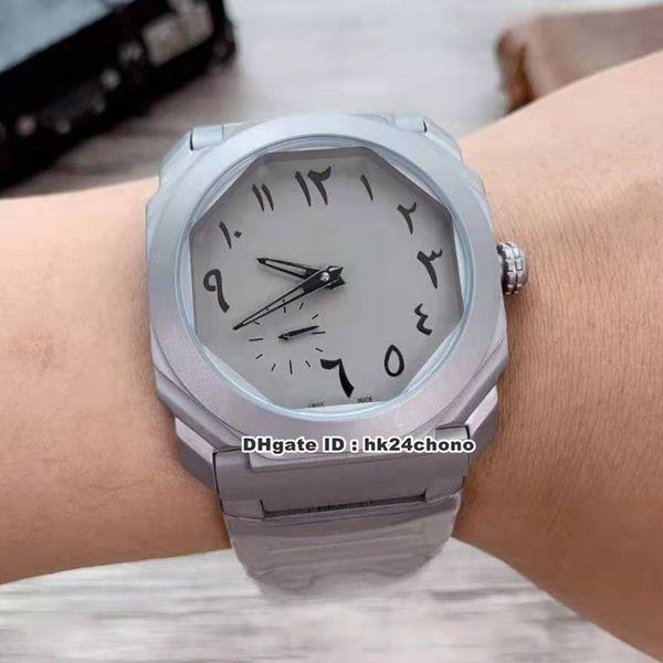2 style 41mm octo finissimo titanium automatic mens watch 102713 arabic gray dial titanium steel bracelet gents sport watches, Slivery;brown
2 style 41mm octo finissimo titanium automatic mens watch 102713 arabic gray dial titanium steel bracelet gents sport watches, Slivery;brown