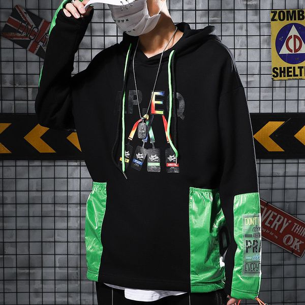 loose retro-retro sweatshirt shrinkable hem of male-japanese system in autumn with hooded mens designer hoodies, Black
loose retro-retro sweatshirt shrinkable hem of male-japanese system in autumn with hooded mens designer hoodies, Black