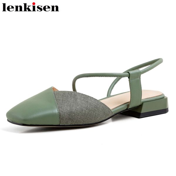 lenkisen leisure cow leather mixed cloth square toe dating low square heels slingback lace up young lady pumps l34, Black
lenkisen leisure cow leather mixed cloth square toe dating low square heels slingback lace up young lady pumps l34, Black