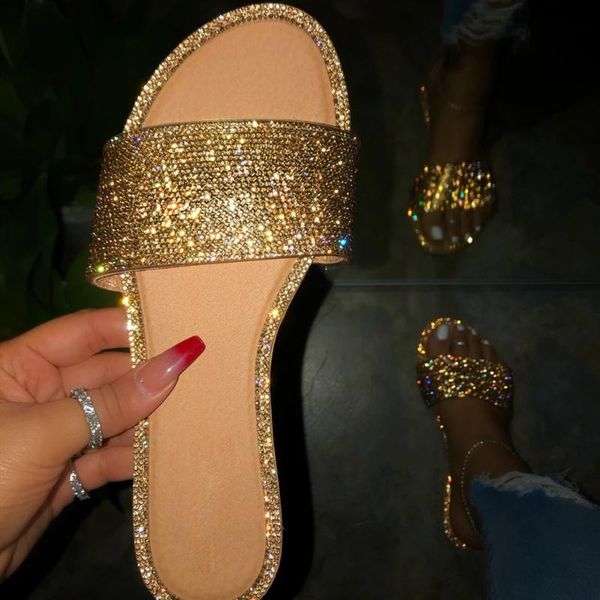 slippers 2021 summer women candy color bling flip flops outdoor ladies slides beach shoe female crystal glitter flat soft, Black
slippers 2021 summer women candy color bling flip flops outdoor ladies slides beach shoe female crystal glitter flat soft, Black