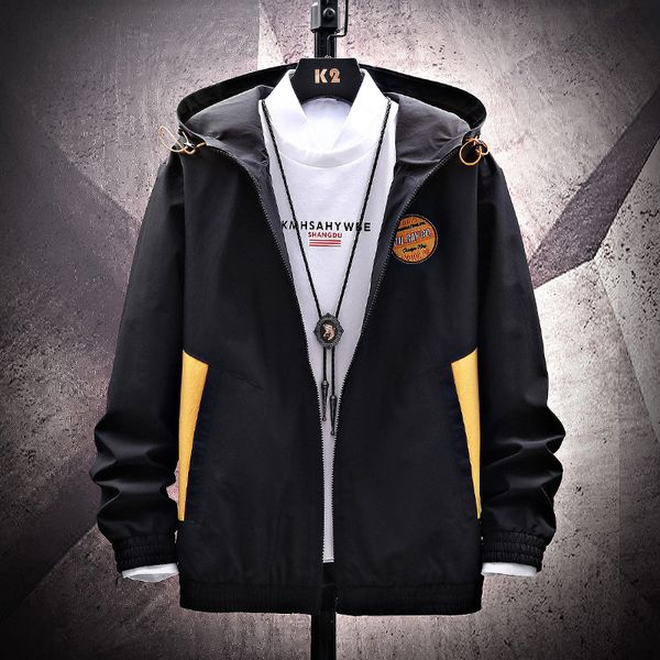 mens designer jacket jacket autumn tide han handsome casual student hooded tooling jacket, Black;brown
mens designer jacket jacket autumn tide han handsome casual student hooded tooling jacket, Black;brown