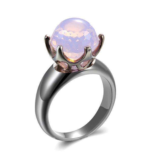 queen ball cut shape pink zirconia rings trendy jewelry door to door shipping gun black long time no change color women's ring, Silver
queen ball cut shape pink zirconia rings trendy jewelry door to door shipping gun black long time no change color women's ring, Silver