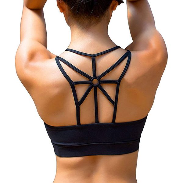fitness sport women high impact padded sports bra cross back medium support workout running push up yoga bra underwear, White;black
fitness sport women high impact padded sports bra cross back medium support workout running push up yoga bra underwear, White;black