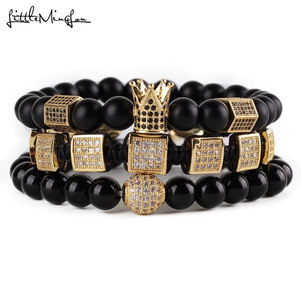 3pcs/set natural stone beads men bracelet set cz copper square braiding hexagon crown ball charms bracelets & bangles jewelry mx191018, Golden;silver
3pcs/set natural stone beads men bracelet set cz copper square braiding hexagon crown ball charms bracelets & bangles jewelry mx191018, Golden;silver