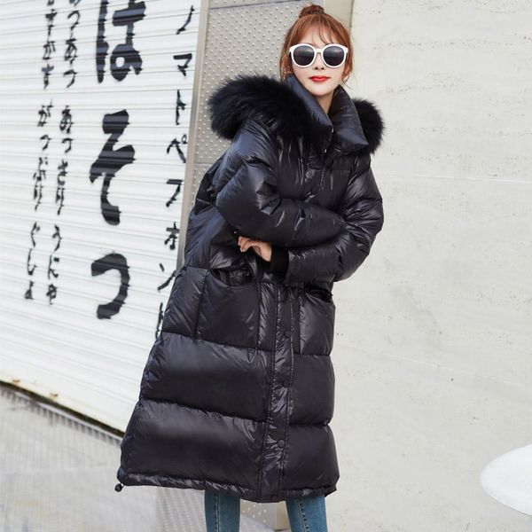2019 new winter big fur collar down jacket women medium long thick warm outerwear fashion female white duck down jackets ttt177, Black
2019 new winter big fur collar down jacket women medium long thick warm outerwear fashion female white duck down jackets ttt177, Black