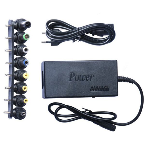 

universal power supply adapter charger dc 12v/15v/16v/18v/19v/20v/24v 96w 100w lapcharging adapters for dell lenovo toshiba lapwith package
