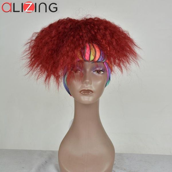 synthetic wigs alizing short kinky curly red silky soft headband wig natural full heat resistant hairs for african american women, Black
synthetic wigs alizing short kinky curly red silky soft headband wig natural full heat resistant hairs for african american women, Black