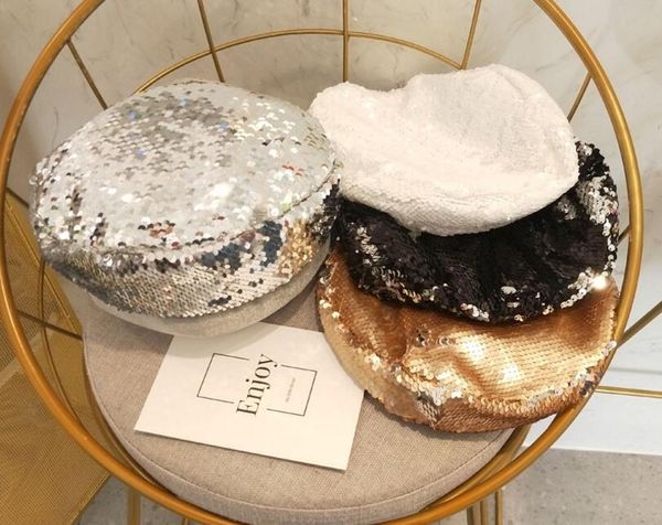 retro beret female autumn winter fashion personality sequin cap thin section painter hat octagonal hat tide party performance decoration
retro beret female autumn winter fashion personality sequin cap thin section painter hat octagonal hat tide party performance decoration
