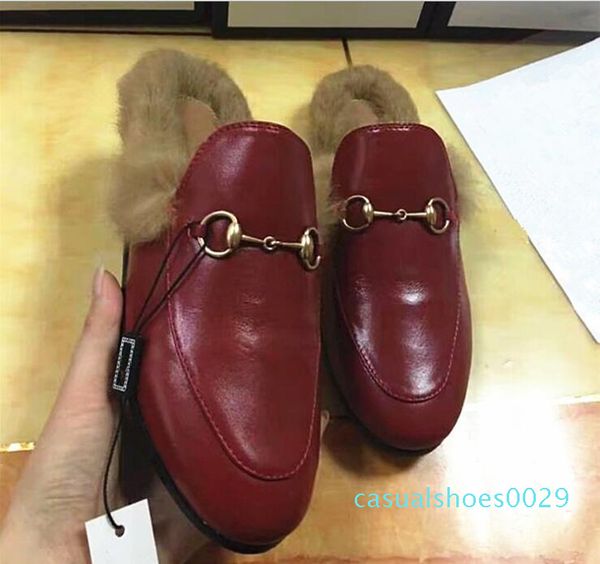 men designer genuine leather loafers fur luxury slipper with buckle fashion women princetown casual fur mules flats 34-44 c29, Black
men designer genuine leather loafers fur luxury slipper with buckle fashion women princetown casual fur mules flats 34-44 c29, Black