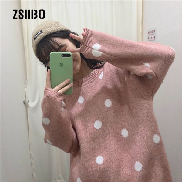 new autumn and winter korea ulzzang candy color fashion casual loose wave point thick sweater knitted o-neck female sweater, White;black
new autumn and winter korea ulzzang candy color fashion casual loose wave point thick sweater knitted o-neck female sweater, White;black