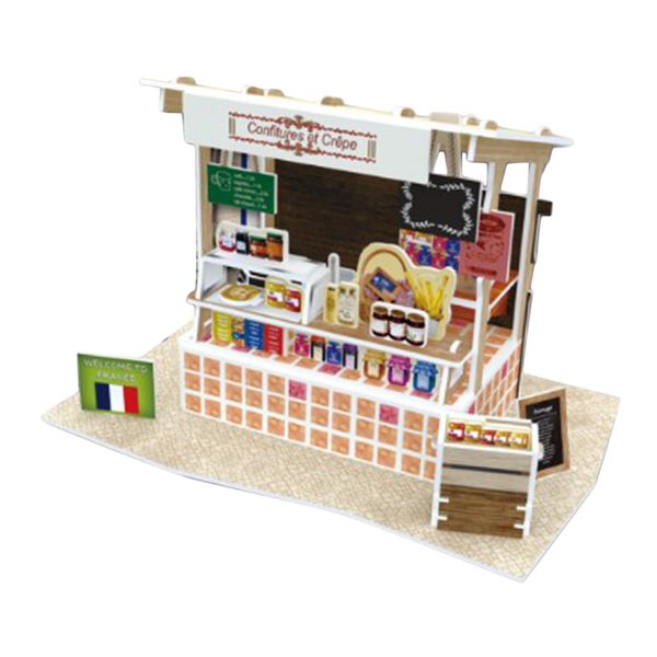 3d puzzle play set, diy 1/24 miniature dollhouse assembly set, model building kit to build assembly fairy house (french crepes stall
3d puzzle play set, diy 1/24 miniature dollhouse assembly set, model building kit to build assembly fairy house (french crepes stall