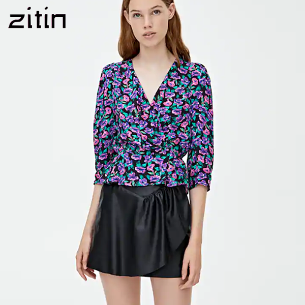 vintage stylish floral print women blouses 2020 fashion v neck elastic waist ladies shirts casual blusas roupa feminina, White
vintage stylish floral print women blouses 2020 fashion v neck elastic waist ladies shirts casual blusas roupa feminina, White