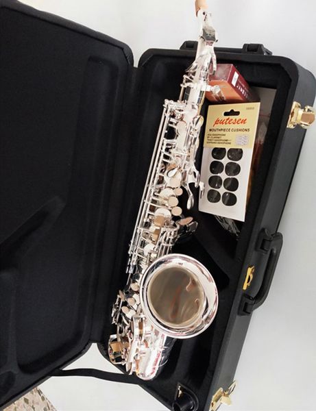 

Саксофон альт Янагисава A-992 Silver Plated E Flat Brand Музыкальный инструмент Сакс с Case Brass Ри