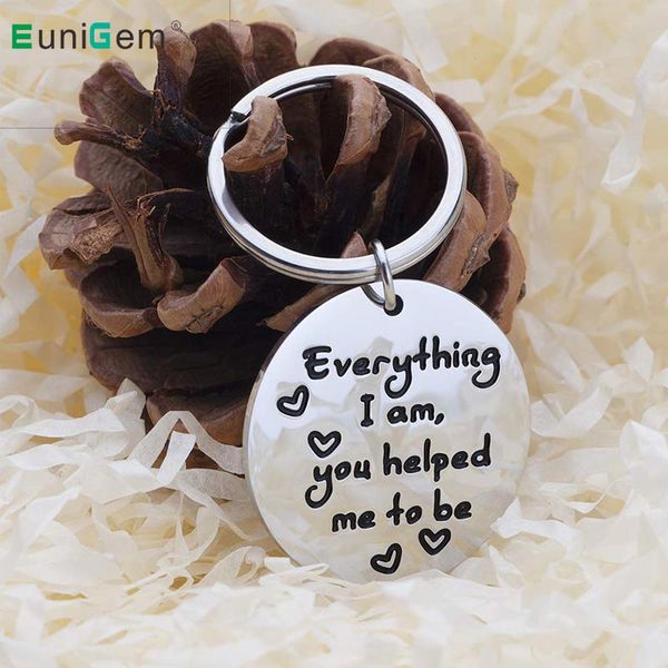 mothers day gifts keychain for mom from daughter son everything i am you helped me to be birthday presents for mother, Silver
mothers day gifts keychain for mom from daughter son everything i am you helped me to be birthday presents for mother, Silver