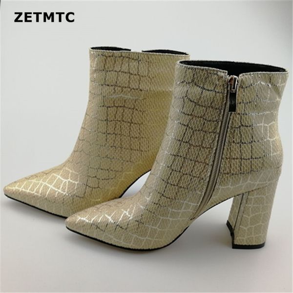 new boots 2019 women's zipper boots snake ankle square heel fashion pointed ladies shoes yellow 35-43, Black
new boots 2019 women's zipper boots snake ankle square heel fashion pointed ladies shoes yellow 35-43, Black