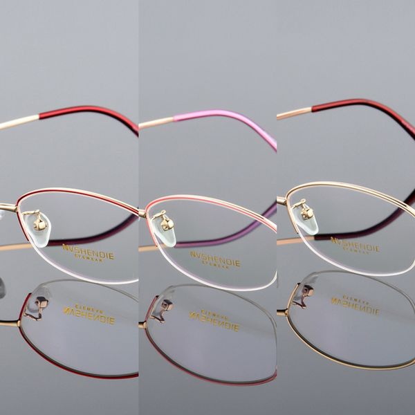 memory metal half- myopia women's elegant myopia glasses frame half-frame glasses, Silver
memory metal half- myopia women's elegant myopia glasses frame half-frame glasses, Silver