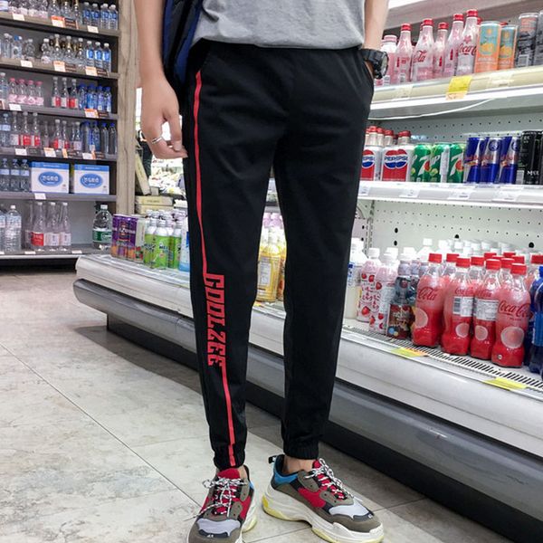men jogger pants black 2020 new arrival spring and summer korean style thin letter male ankle-length pants fashion n51
men jogger pants black 2020 new arrival spring and summer korean style thin letter male ankle-length pants fashion n51