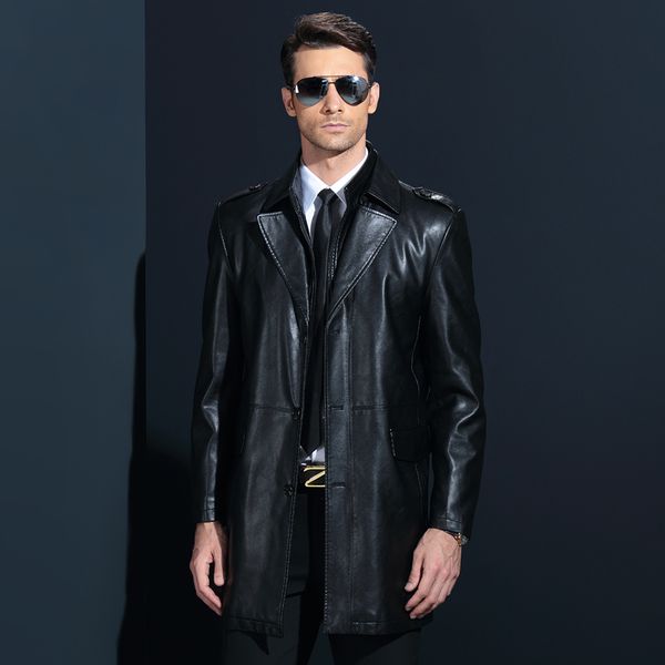 winter men pu leather long jackets business casual turn-collar thick outwear jackets and coats chaqueta cuero hombre, Black
winter men pu leather long jackets business casual turn-collar thick outwear jackets and coats chaqueta cuero hombre, Black