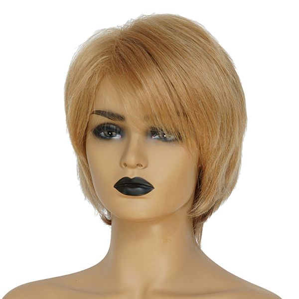 8 inch short human hair wigs for women,short straight wig with side bangs pixie cut human hair bob wigs, Black
8 inch short human hair wigs for women,short straight wig with side bangs pixie cut human hair bob wigs, Black