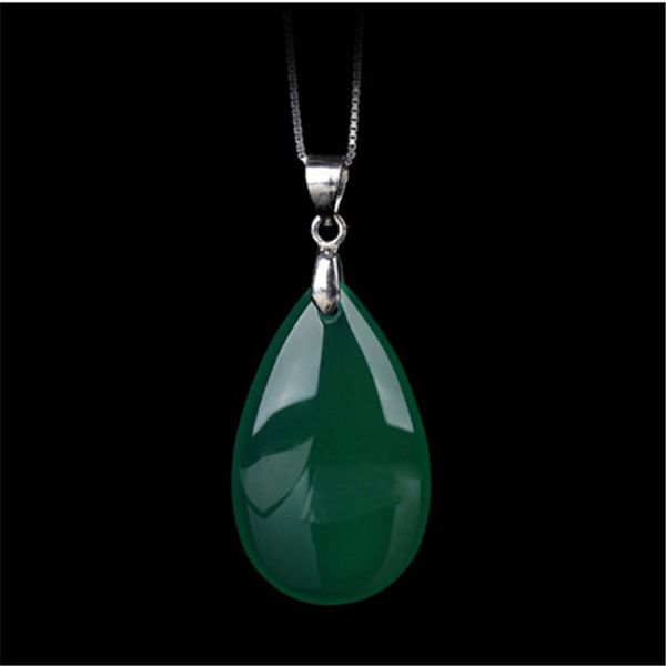 natural white green agate chalcedony jade water drop pendant necklace fashion charm jewelry carved amulet luck gifts women men, Silver
natural white green agate chalcedony jade water drop pendant necklace fashion charm jewelry carved amulet luck gifts women men, Silver