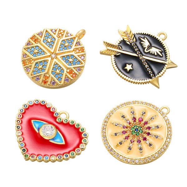 cubic zirconia cz heart round enamel pendants women enamel jewelry cz paved zircon arrows charms pendants diy compass necklaces, Bronze;silver
cubic zirconia cz heart round enamel pendants women enamel jewelry cz paved zircon arrows charms pendants diy compass necklaces, Bronze;silver