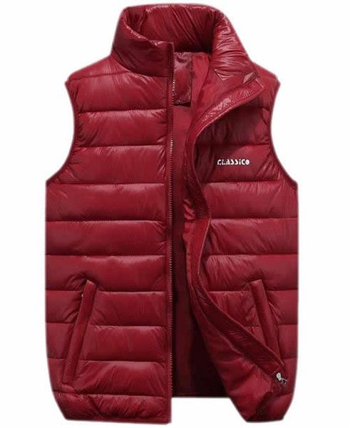 abetteric guide mens leisure stand collor zip puffer vest, Black