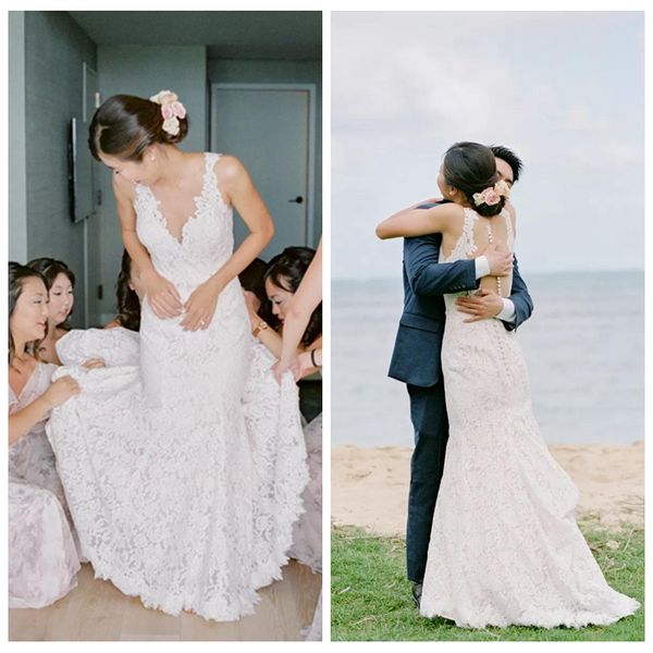 тропический глубокий v-образным вырезом белый простые кружева свадебное платье на продажу с шлейф дешевые русалка свадебные платья sheer наз, White
тропический глубокий v-образным вырезом белый простые кружева свадебное платье на продажу с шлейф дешевые русалка свадебные платья sheer наз, White