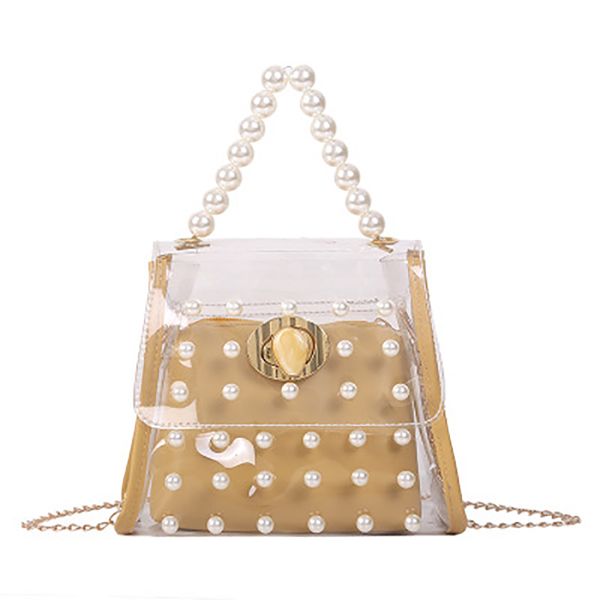 2-in-1 women pvc transparent handbag faux pearls crossbody shoulder bag clear jelly purse sale-wt
2-in-1 women pvc transparent handbag faux pearls crossbody shoulder bag clear jelly purse sale-wt