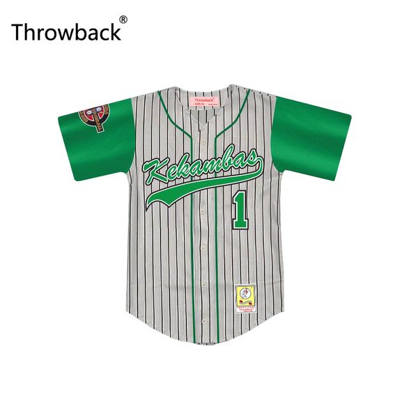 throwback jarius 'g-baby' evans 1 kekambas pinstriped baseball jersey with archa and duffy's patches good quality, Blue;black
throwback jarius 'g-baby' evans 1 kekambas pinstriped baseball jersey with archa and duffy's patches good quality, Blue;black