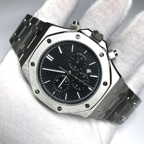 2020 black dial watch men automatic watches sweeping movement royal oak sapphire glass all 3 sub dials works style
2020 black dial watch men automatic watches sweeping movement royal oak sapphire glass all 3 sub dials works style