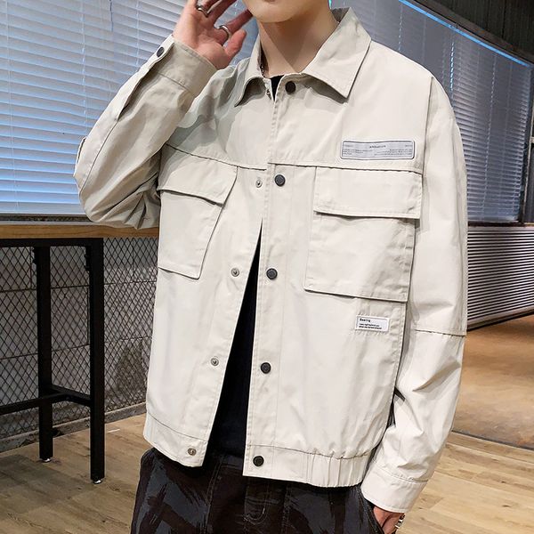 men's casual jacket hip hop retro work jacket street casual pilot harajuku fashionable button black beige men's, Black;brown
men's casual jacket hip hop retro work jacket street casual pilot harajuku fashionable button black beige men's, Black;brown