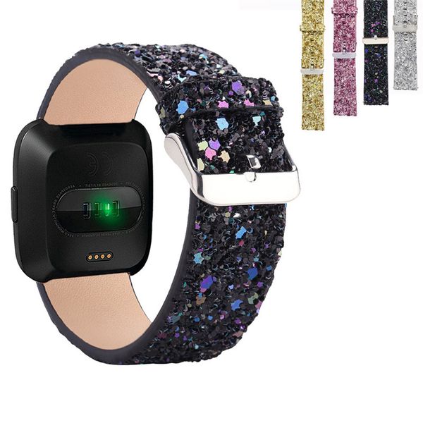 bling sequins leather smart watch strap glitter wirst band replacement accessories for fitbit versa ing
bling sequins leather smart watch strap glitter wirst band replacement accessories for fitbit versa ing