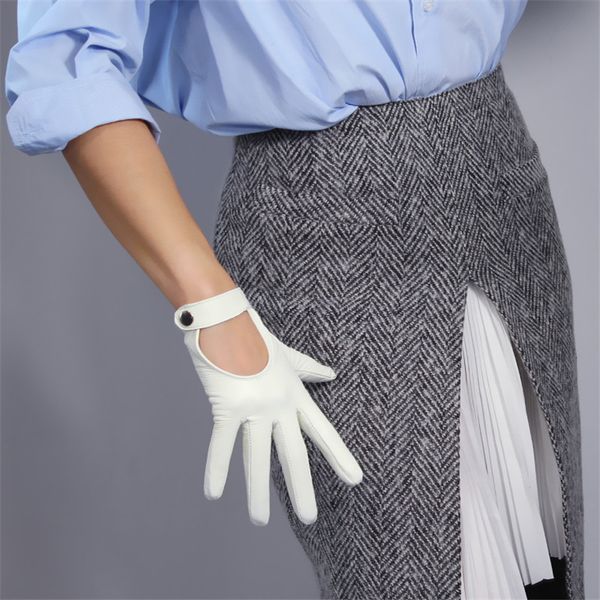 touchscreen white genuine leather gloves 19cm pure sheepskin locomotive hand back short style snap button silk lining wzp03, Blue;gray
touchscreen white genuine leather gloves 19cm pure sheepskin locomotive hand back short style snap button silk lining wzp03, Blue;gray