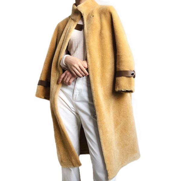 real sheep fur long coat overcoat women's winter warm genuine sheep fur jacket ladies 100% wool coat, Black
real sheep fur long coat overcoat women's winter warm genuine sheep fur jacket ladies 100% wool coat, Black
