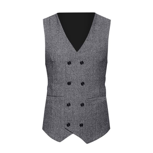 tweed check double breasted waistcoat retro slim fit suit jacket casual breasted chalecos para hombre sleeveless blazer men b1, Black;white
tweed check double breasted waistcoat retro slim fit suit jacket casual breasted chalecos para hombre sleeveless blazer men b1, Black;white